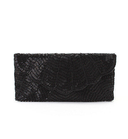 (SJK BAGS)BEADED CLUTCH BAG