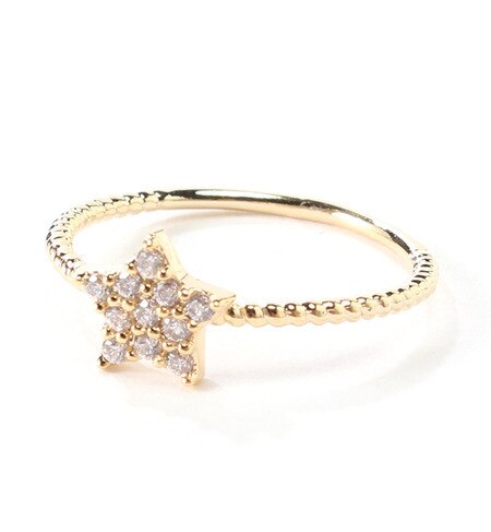 (AIM) R024 LARGE STAR PINKY RING