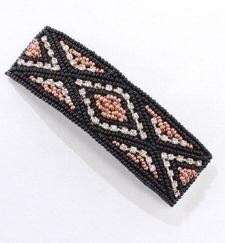 (PRAKASH CRAFT)OSB-25664 BEADS&R.STONE BARRETTE