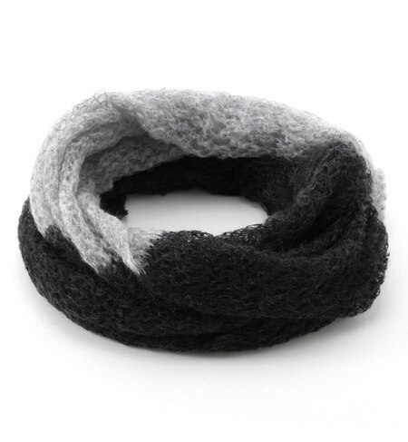 (BETTINA) X012/1668 STONE MOHAIR SNOOD