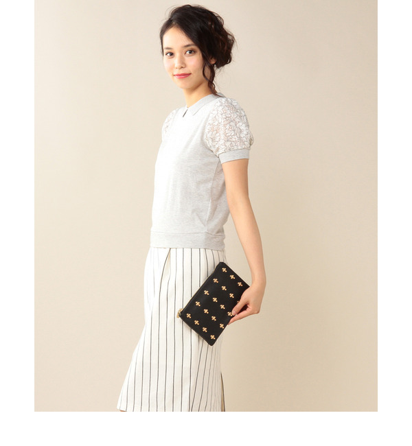 【ローズ バッド/ROSE BUD】 (LL ACCESSORIES) B685AI CROSS MOTIEF POUCH [送料無料]