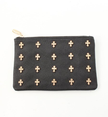 (LL ACCESSORIES) B685AI CROSS MOTIEF POUCH