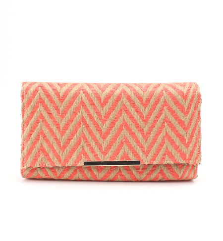 【店頭人気】(LL ACCESSORIES) B1356A ZIGZAG CLUTCH BAG
