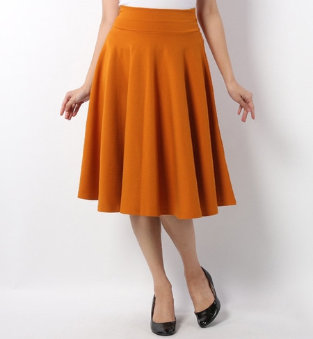 LCTB-14122 MIDI FLARE SKIRT