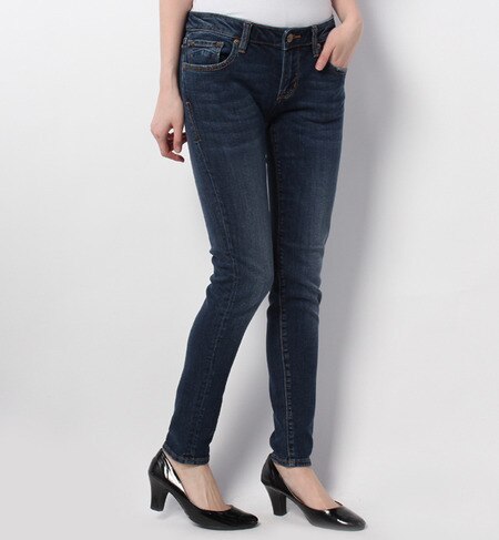 (D-ID)1500-7412 FLORENCE-SUN DARK TENCEL DENIM ANKL