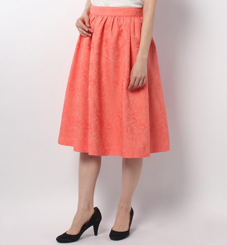 S-LSK-14103 GATHERED FLARE SKIRT