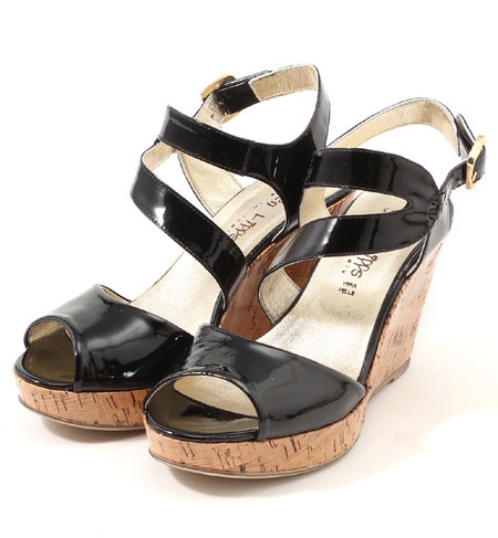 (KAREN LIPPS)79883 VIOLA OPEN TOE WEDGE SANDAL