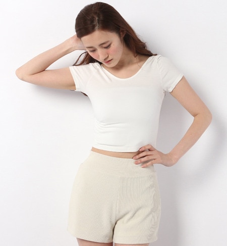 (BRANDY&MELVILLE)MX519-58 SOILD CROPPED TOP