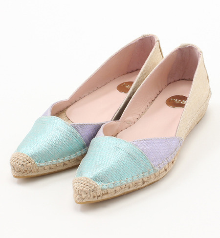 (R.A.S SHOES)5428 MULTI COLOR POIONTED TOE ESPADRILL