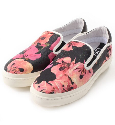 (D.A.T.E.)WOMEN WING-FLOWER SLIP ON SNEAKER