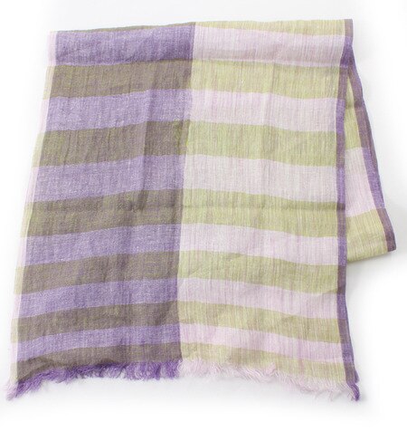 (JAYRAM EXPORT)J-18087 LINEN CHECK SCARF