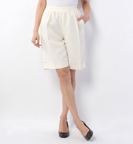 LPT-14122 HIGH-WAIST HALF PANTS