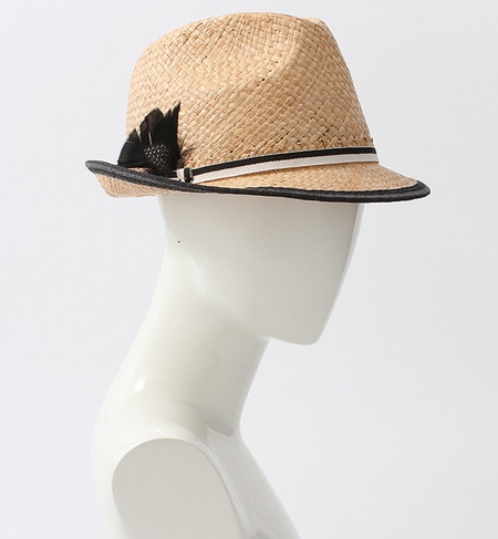 (BETTINA)ME/379 PIPING STRAW HAT