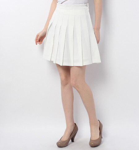 S-LSK-14107 PLEATED MINI SKIRT