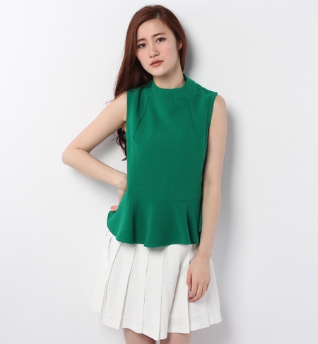 LBL-14106 HIGH/N PEPLUM BLOUSE