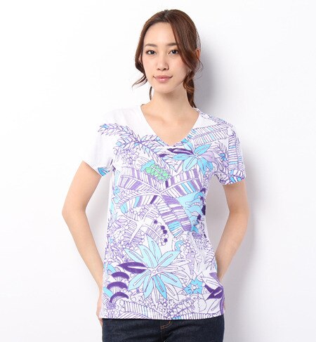 (KEYHOLE)41P260MV 100 01 FOREST V WOMAN ONLY FRONT TEE