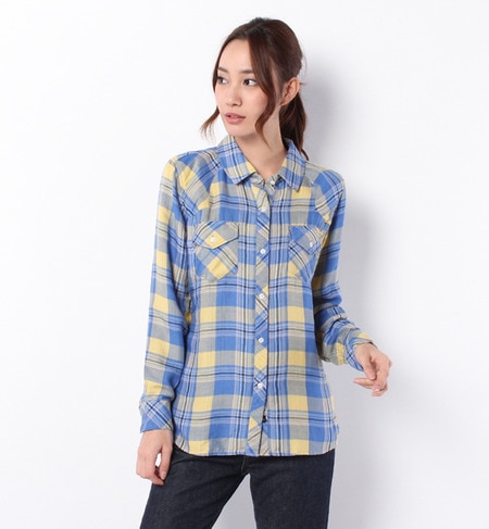 (RAILS)RW23005 KENDRA TENCEL CHECK SHIRT