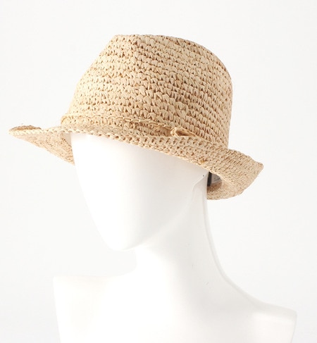 (NY HAT)7110 RAFFIA FEDRA HAT