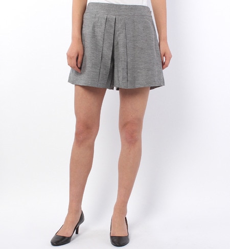 LPT-14138 CENTER TUCKED SHORT PANTS