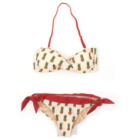 LR-14304 PINEAPPLE BANDEAU BIKINI