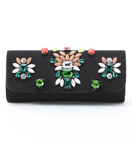 (LL ACCESSORIES)B583H BIJOU FLOWER SMALL CLUTCH BAG