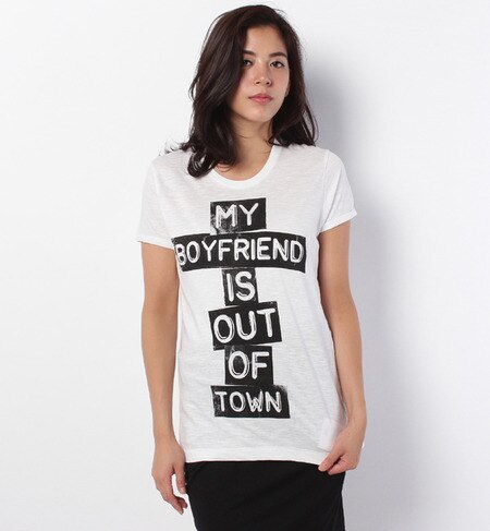 (TEE-TRENDjTT074/OUT OF TOWN WMNS BASIC S/S-T