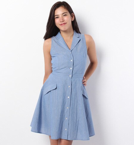 LOP-14145 SLV-LESS FLARE DRESS