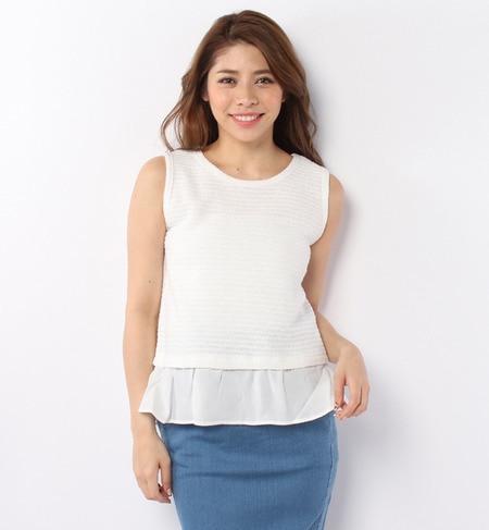 S-LCTT-14220 SLV-LESS LAYERED TOPS