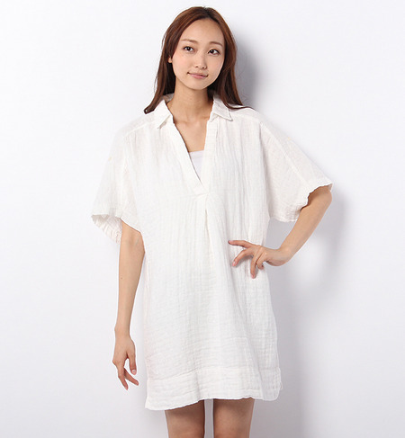 LOP-14302 HALF SLV. SKIPPER SHIRT DRESS