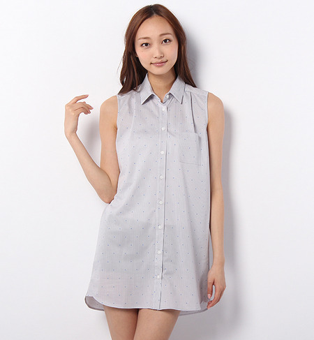 LCTO-14133 SLEEVELESS SHIRTS DRESS