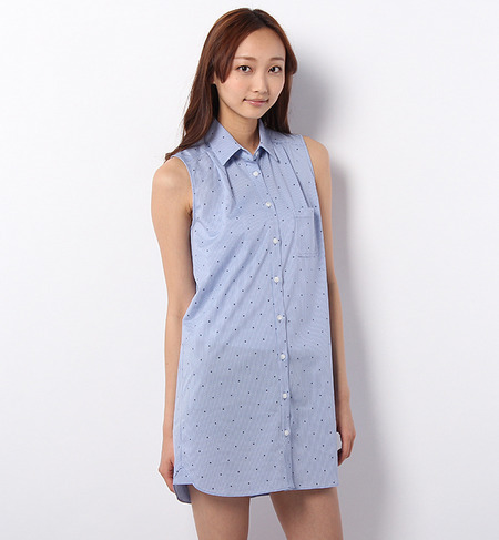 LCTO-14133 SLEEVELESS SHIRTS DRESS