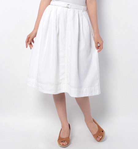 LSK-14131 W/ELASTIC MID-CALF SKIRT