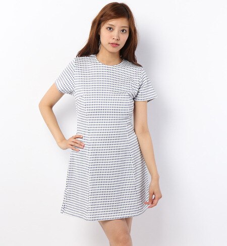 (MOTEL ROCKS)DR14ALB ALABATROS DRESS STRETCH WEAVE