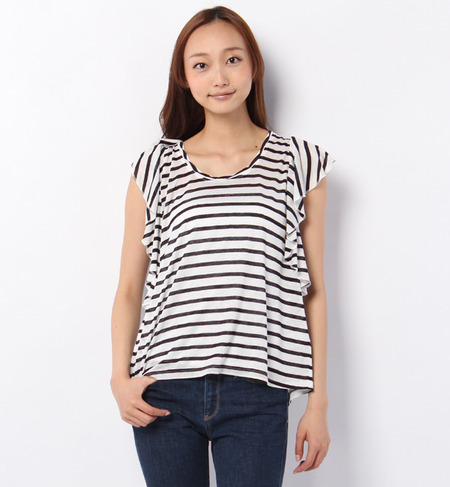 S-LCTT-14126A RUFFLE/S FLARE TOPS RY/LI