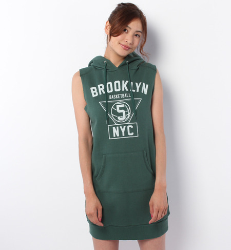LCTO-14147 BROOKLYN HOODED MINI DRESS