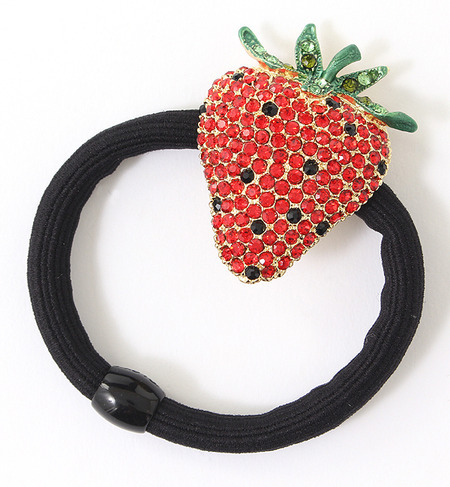 (LAUREN-SPENCER)P4762-H STRAWBERRY HAIR TIE