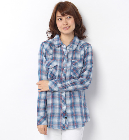 (RAILS) RW40001 KENDRA COTTON L/S BUTTONFRONT