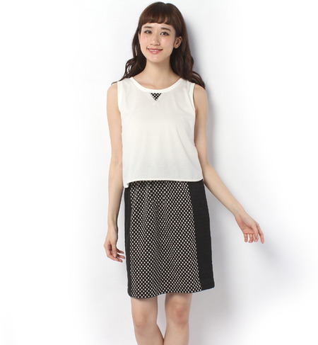 LCTO-14152 SLV-LESS LAYERED DRESS