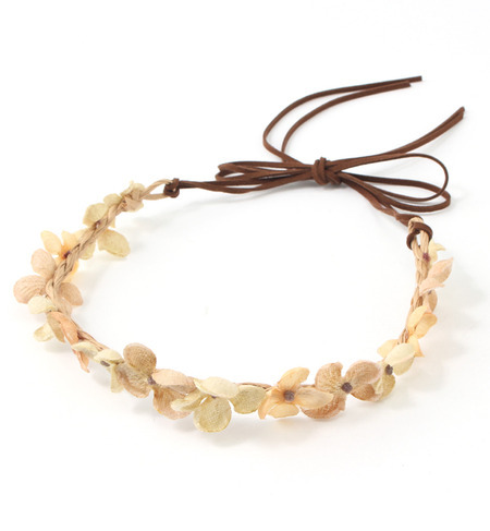 (HEADDRESS NY)W505BAB BABY FLOWER HEAD WRAP TWIG