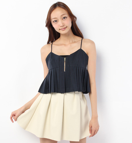 LBL-14121A PLEATED CAMISOLE BLOUSE
