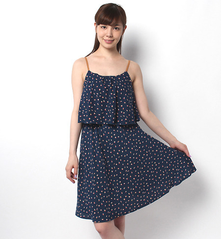 S-LOP-14205 TIERED CAMISOLE DRESS