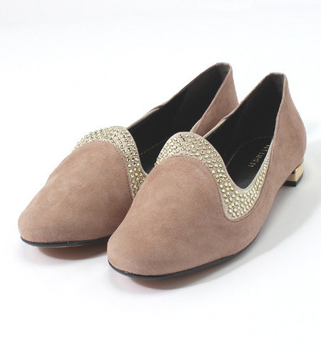 (WERNER)0-62089 SUEDE PUMPS W/RHINESTONE