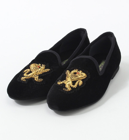 (PARK LANE)R1846 LION EMB. FLAT SHOES