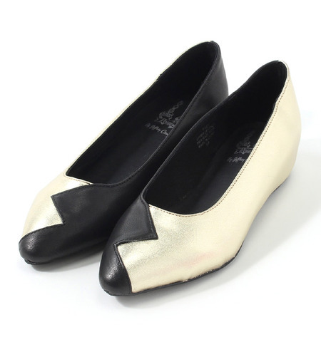 (JEFFREY CAMPBELL FOR ROSE BUD)HA:F1421 BI-COLOR IN SOLE SLIP ON
