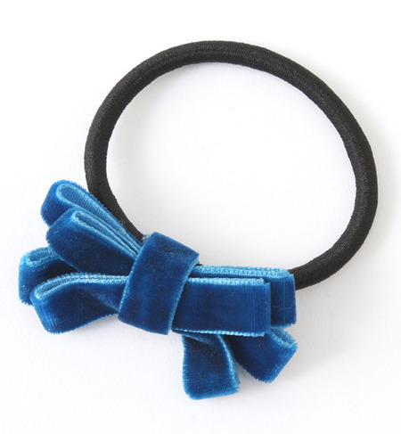 (LL ACCESSORIES)T095 VELOUR BOW HAIR ACCESSORY