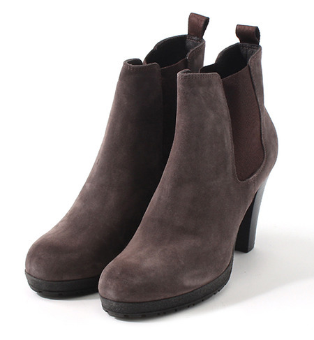 (KAREN LIPPS)64158(64518) CAMOSCIO SIDE GORE SHORT BOOTS