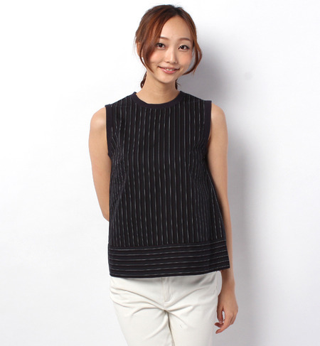 LBL-14203 SLEEVE-LESS P/O BLOUSE