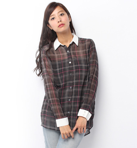 LSH-14207 BACK TUCKED TUNIC SHIRT