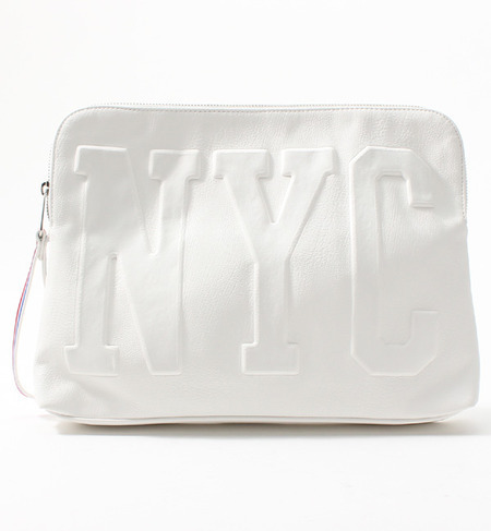 LR-14207 NYC EMBOSSED CLATCH BAG