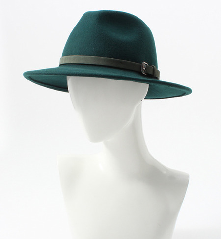 (BDH HAT)B0269007 WOOL FELT HAT W/BELT
